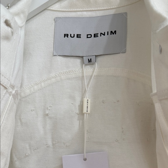 Rue De Seine White Pearl Embellished Jean Jacket - Picture 4 of 7